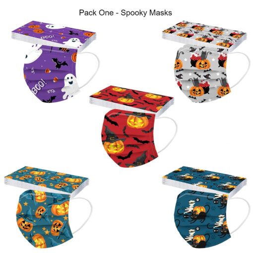 Halloween Print – Kids Disposable Face Mask
